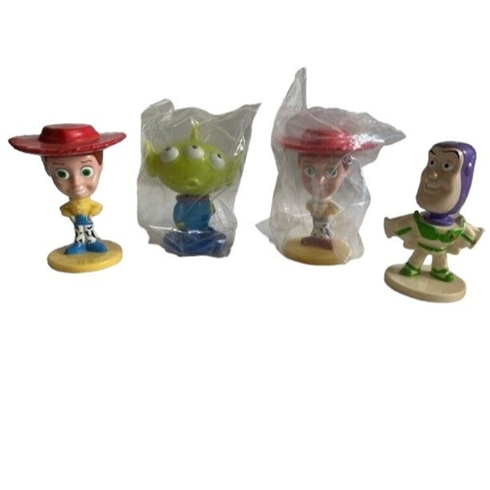 Disney Toy Story Kellogg Bobbleheads Set Woody Buzz & Alien Figures